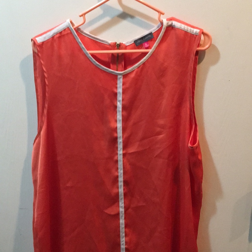 Orange Flowy Tank